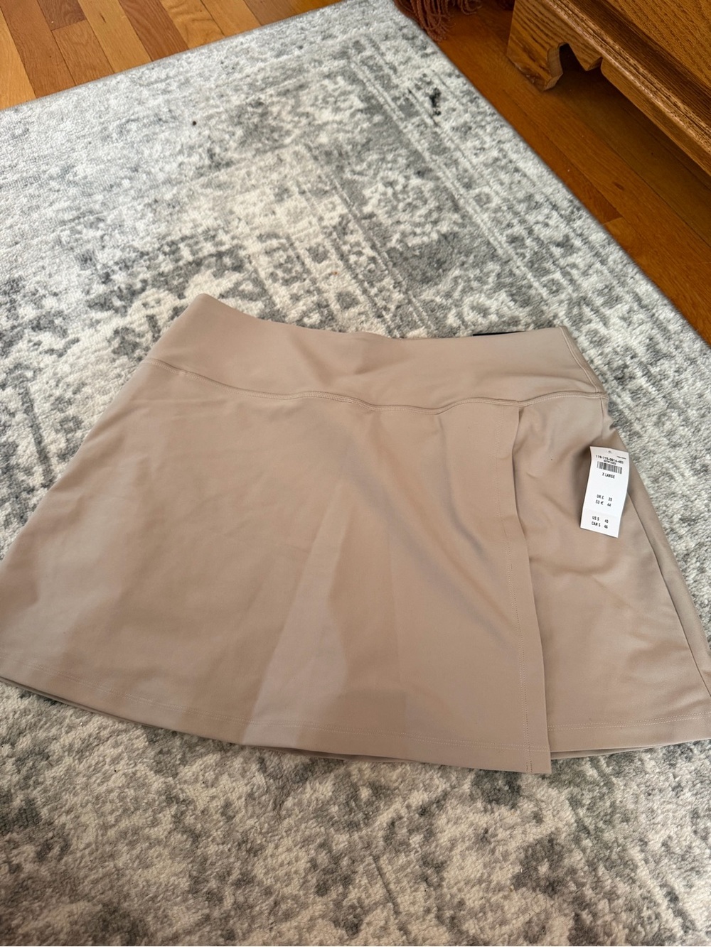 Women’s Neutral Beige Skort with Clean Wrap Detail